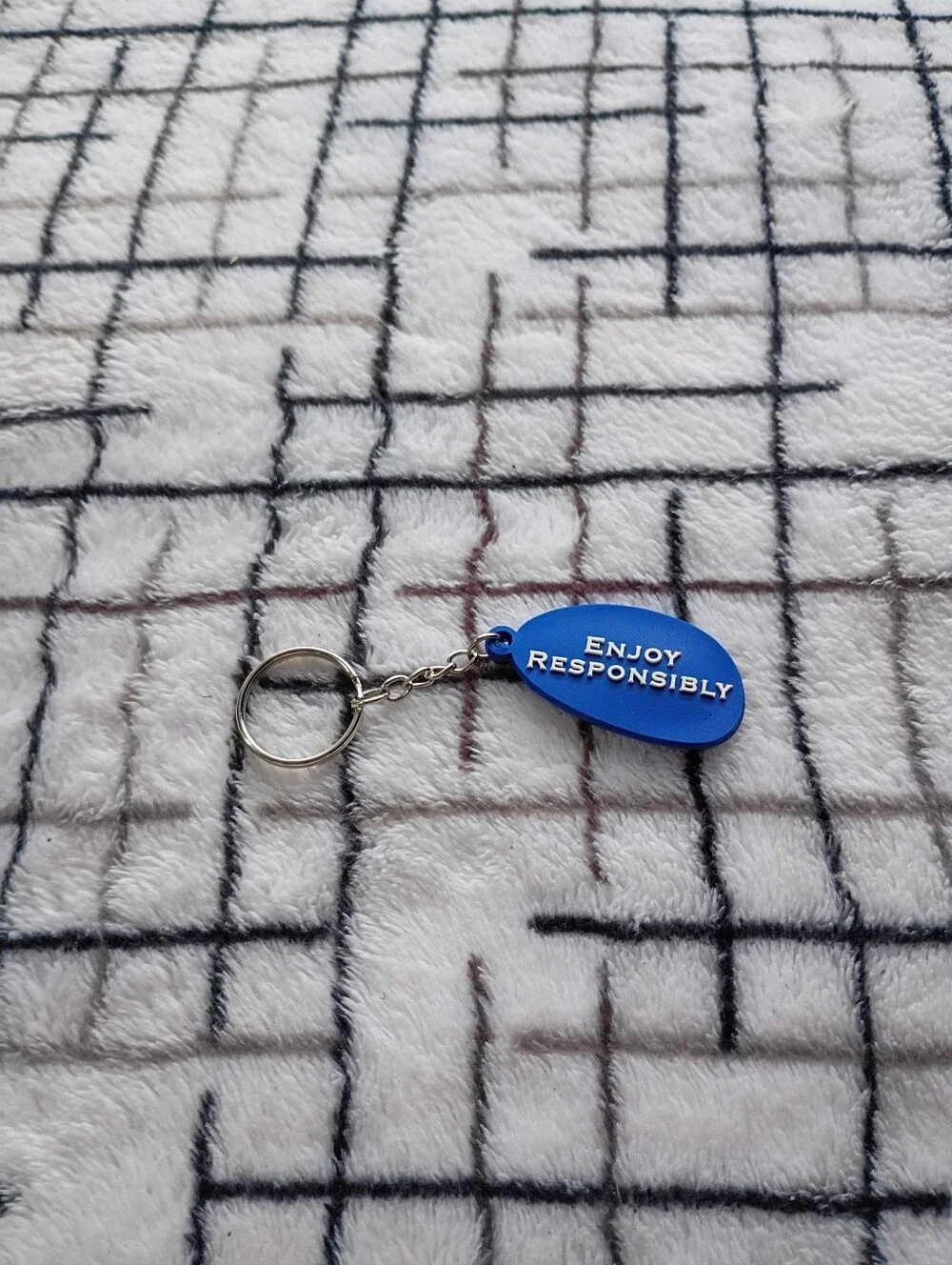 Bud Light Beer Blue Keychain Keyring - Branded Accessory